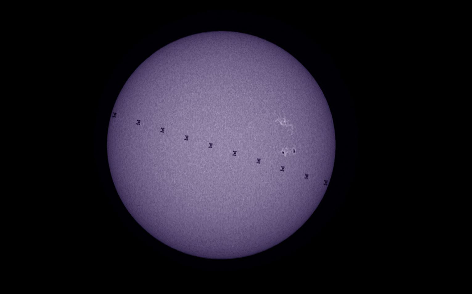 Knox Worde ISS solar transit