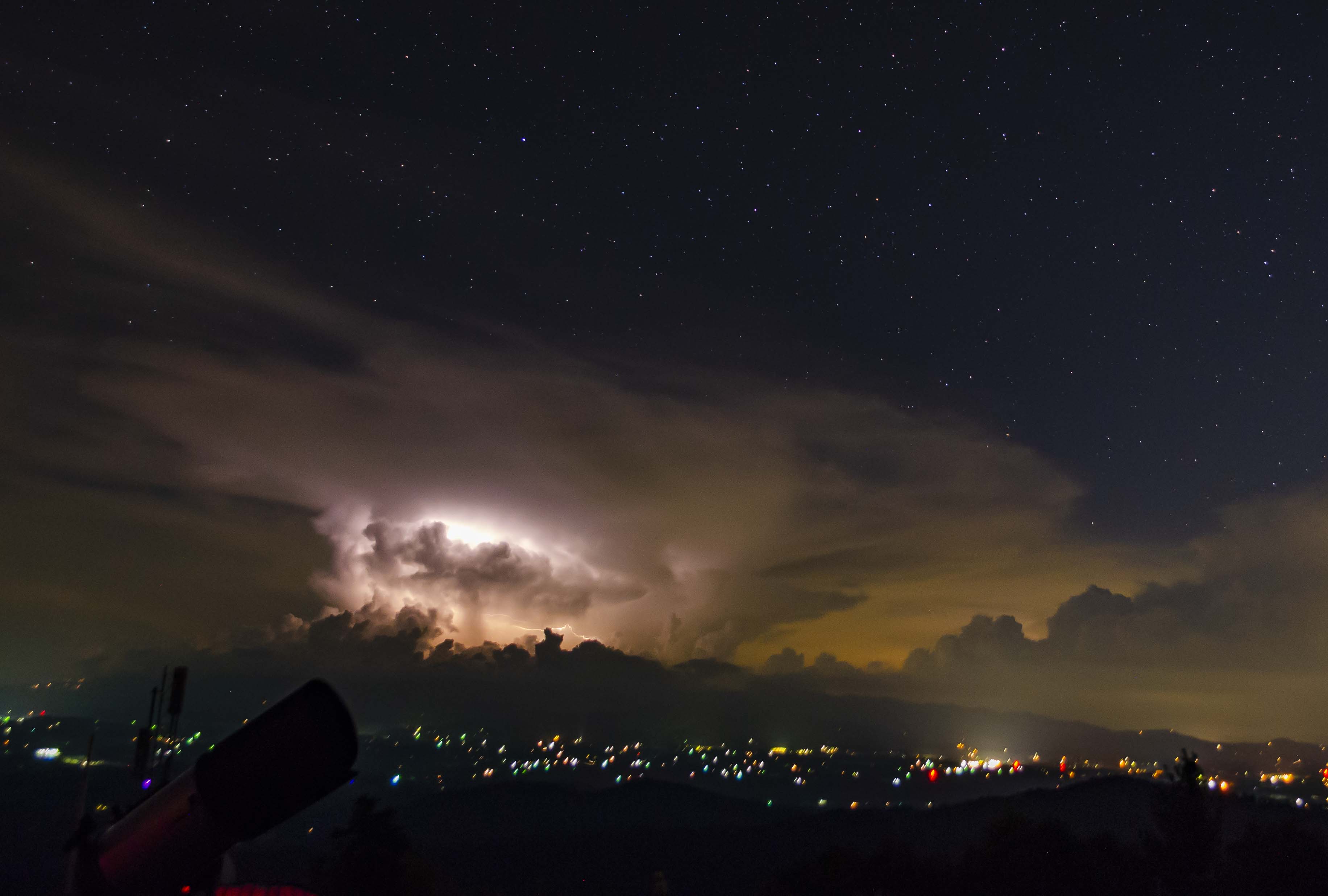 Light show at GMO