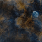 Dennis_Wilde_NGC6888_Crescent_and_Soap_Bubble_20241024 Dennis Wilde Crescent and Soap Bubble